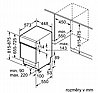 מדיח כלים צר חצי אינטגרלי Bosch בוש SPI2HMS58E רוחב 45 ס