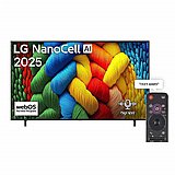 �������� ���� 75" LG 4K NanoCell 75NANO80A6A �� �'� HDR10 webOS25 �2025